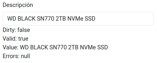 Referencia a la directiva ngModel