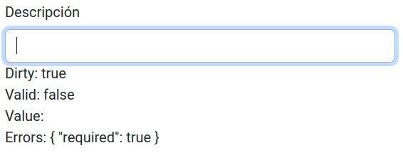 Referencia a la directiva ngModel